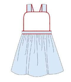 Red, White, and Blue Ric Rac Dress (PO 3)